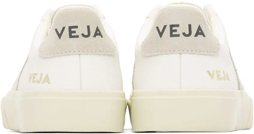 VEJA White & Gray Campo Sneakers (CP0502429)