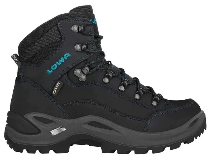 Wandelschoen Lowa Women Renegade GTX Mid Asphalt Turquoise